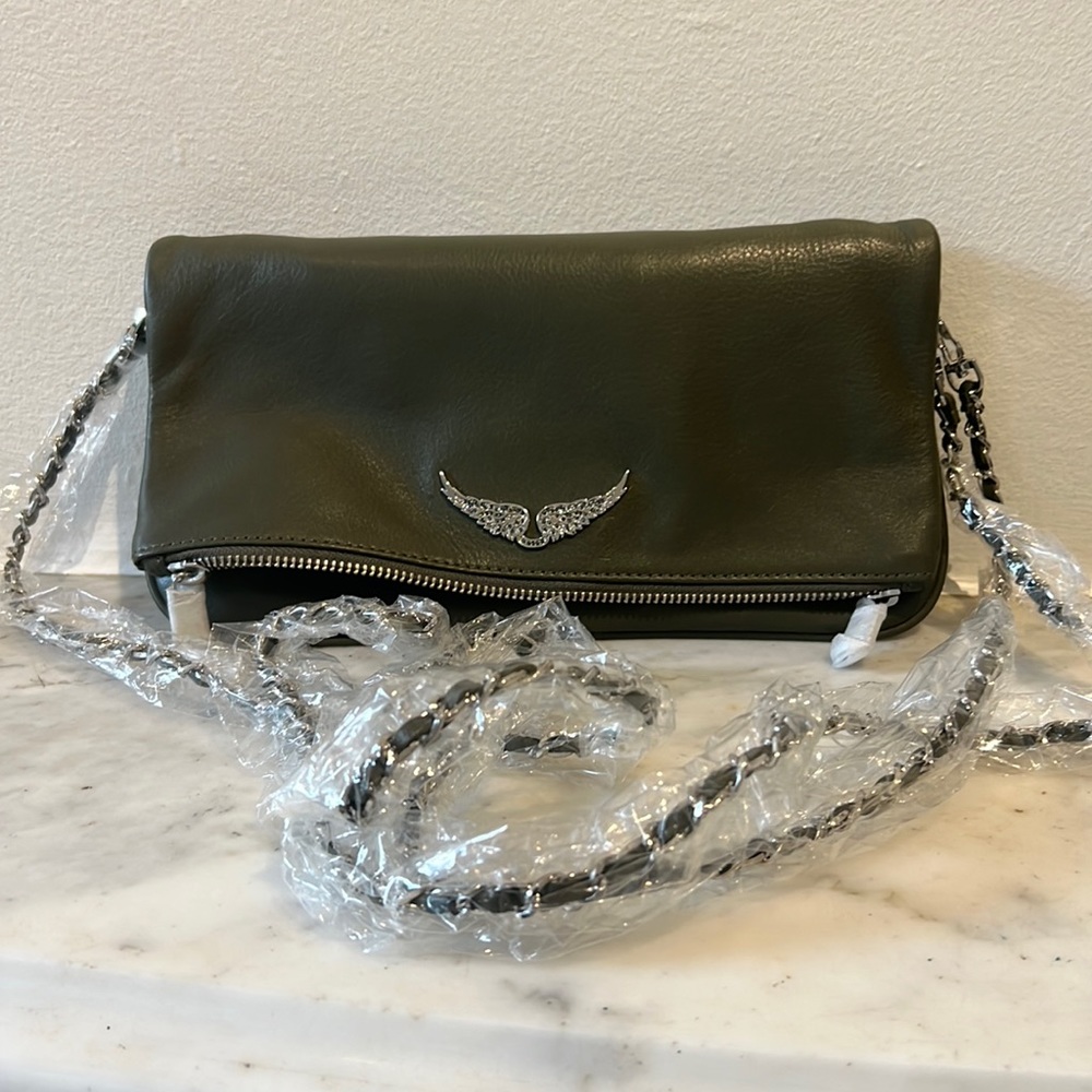 Zadig and Voltaire Rock clutch Khaki